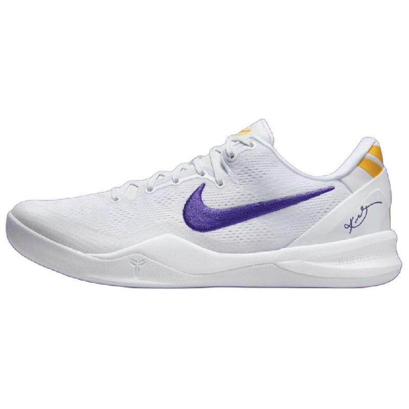 Nike Kobe 8 Protro 时尚百搭 减震 低帮 篮球鞋 男女同款 白