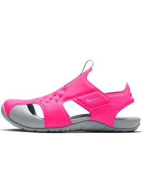 BP幼童 Nike Sunray Protect 2 轻便舒适运动凉鞋 粉灰拼色