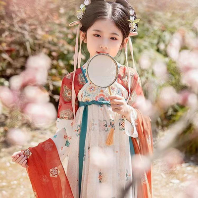 春夏秋汉服古风超仙齐胸襦裙儿童