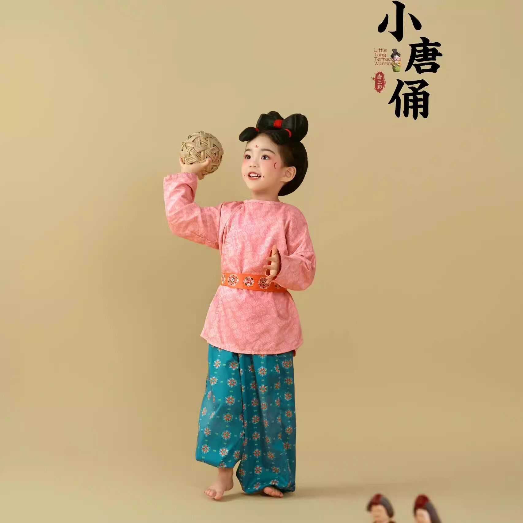 女童夏季新款汉服小唐俑演出服