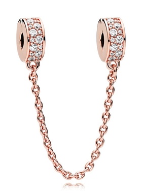 跨境热销玫瑰金系列串饰挂坠饰品 diy男女士精美手链项链配件