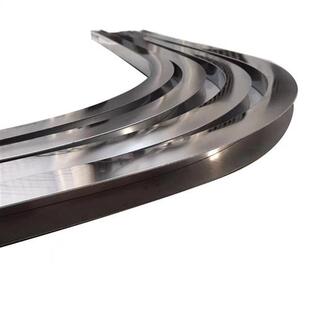 定制弧形不锈钢门套半圆形包边 半圆线槽 吊顶装饰条 圆弧收边条