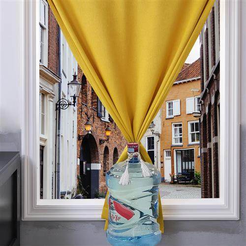 宿舍窗帘自贴粘式免打孔安装卧室阳台飘窗遮光魔术遮阳隔热遮挡布