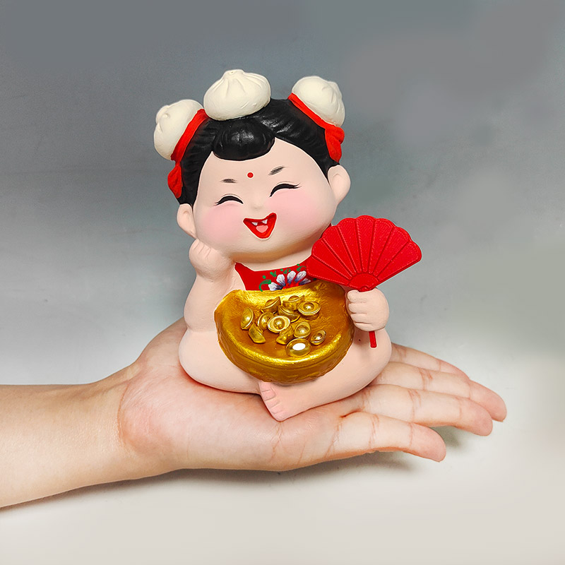 天津泥人张彩塑摆件伴手礼