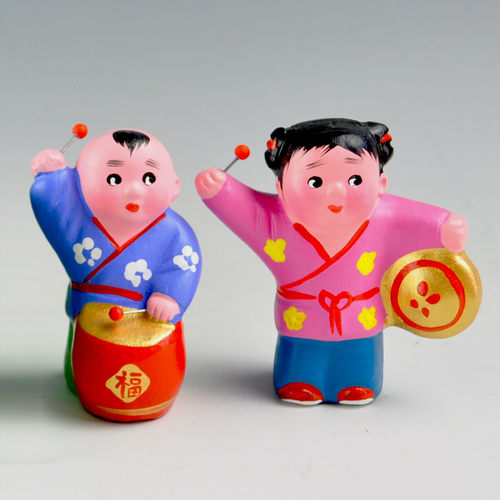 天津泥人张彩塑小百子结婚送朋友