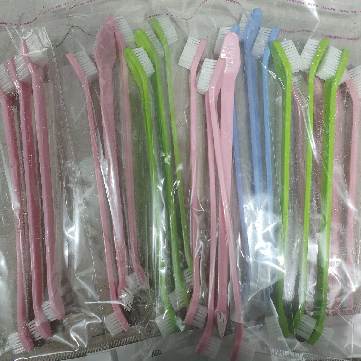 狗狗一次性牙刷狗狗牙刷除臭猫咪清洁柔软长柄牙刷加长版宠物洁牙