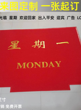 电梯地垫定制pvc丝圈广告迎宾logo星期地毯欢迎光临轿厢专用脚垫