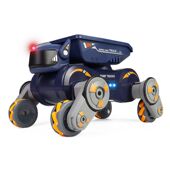 跨境八轮机械运输机器狗智能手势感应遥控带灯光音乐喷雾车玩具车