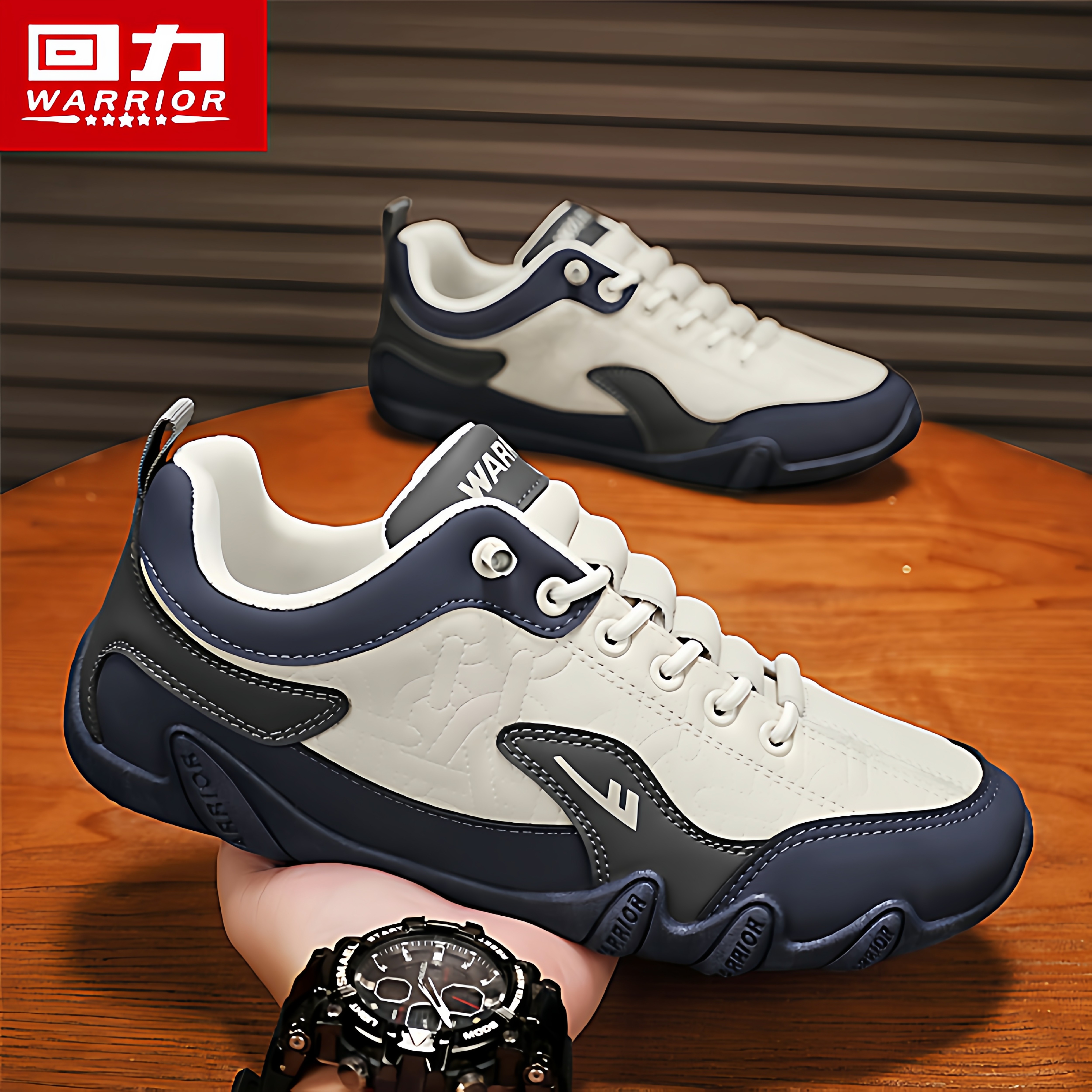 回力男鞋夏季运动阿甘板鞋男士休闲皮鞋一脚蹬皮面软底防滑小白鞋