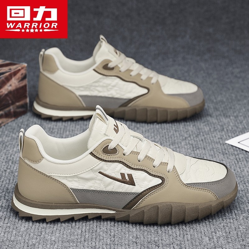 回力德训男鞋2025春季新款复古休闲小白板鞋厚底运动豆豆阿甘潮鞋,流行男鞋,德训鞋,淘宝优惠券,粉丝福利购,淘宝优惠卷