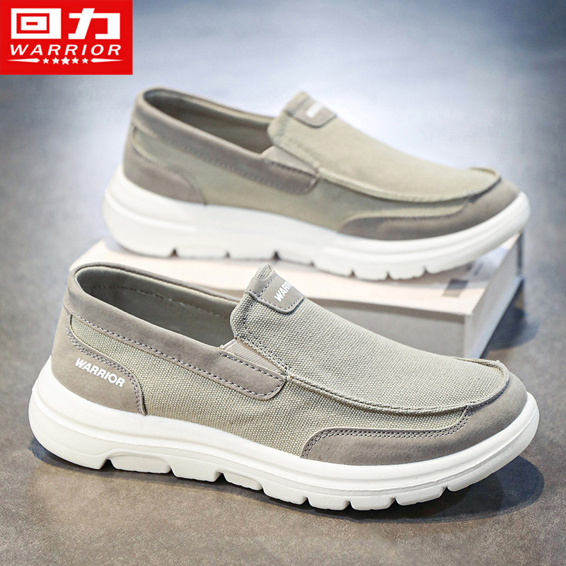 回力老北京布鞋男冬季百搭休闲运动一脚蹬防滑轻便软底增高帆布鞋,流行男鞋,布鞋,淘宝优惠券,粉丝福利购,淘宝优惠卷