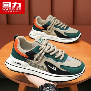 学生厚底增高阿甘老爹鞋 潮牌复古百搭休闲运动鞋 2025冬季 回力男鞋