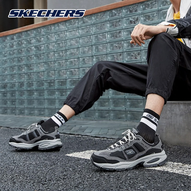 Skechers斯凯奇旗舰店男鞋秋冬季新款老爹鞋复古运动跑步鞋51241