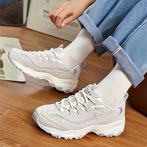 Skechers斯凯奇女鞋复古熊猫老爹鞋时尚百搭舒适透气休闲运动鞋子