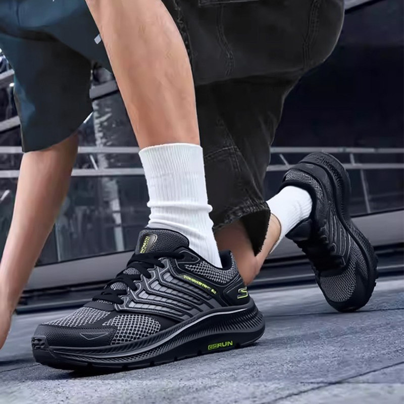 Skechers斯凯奇男鞋暮光鞋2025秋季运动鞋透气高回弹减震跑步鞋