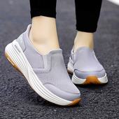 WALK女士秋冬季 新款 一脚蹬健步鞋 斯凯奇GO 缓震透气休闲乐福鞋