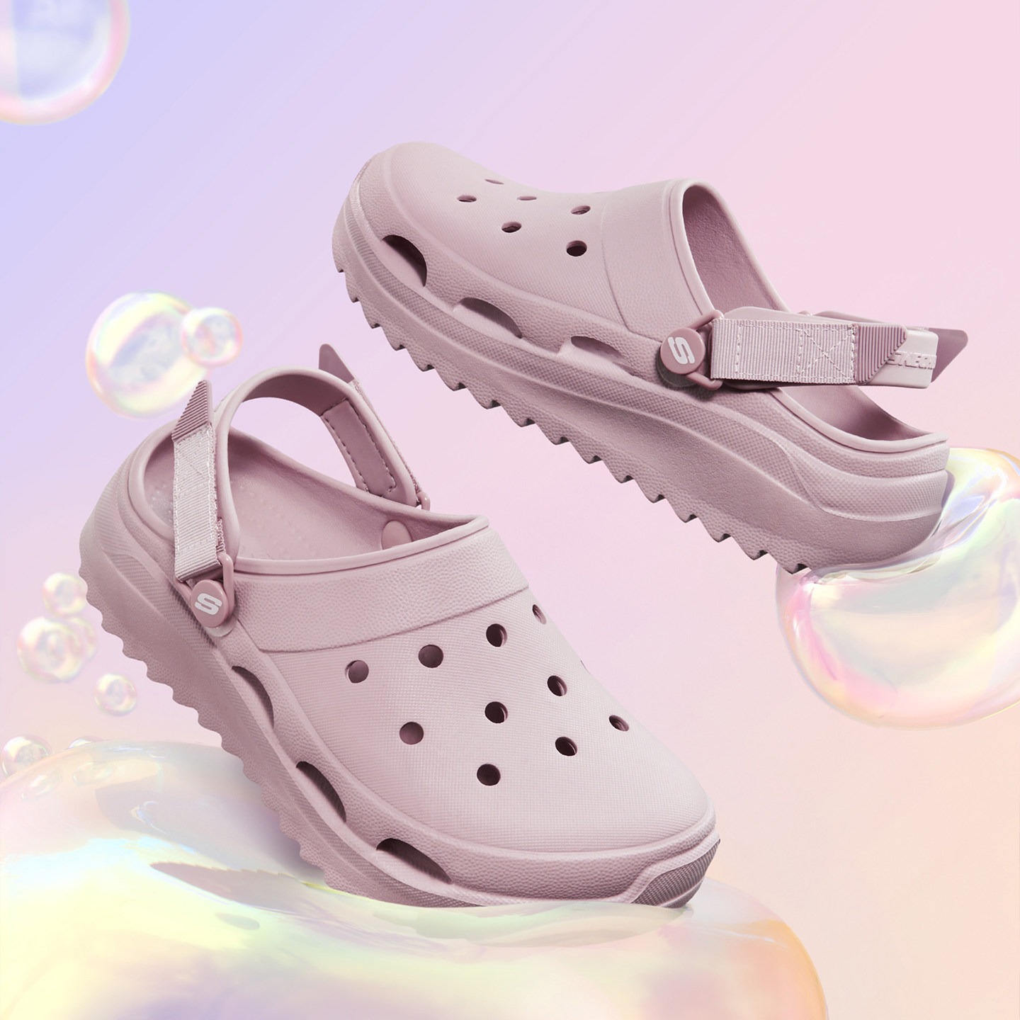 斯凯奇怪兽泡泡鞋秋季新品女子拖鞋沙滩凉鞋增高厚底百搭洞洞鞋,运动鞋new,运动沙滩鞋/凉鞋,淘宝优惠券,粉丝福利购,淘宝优惠卷