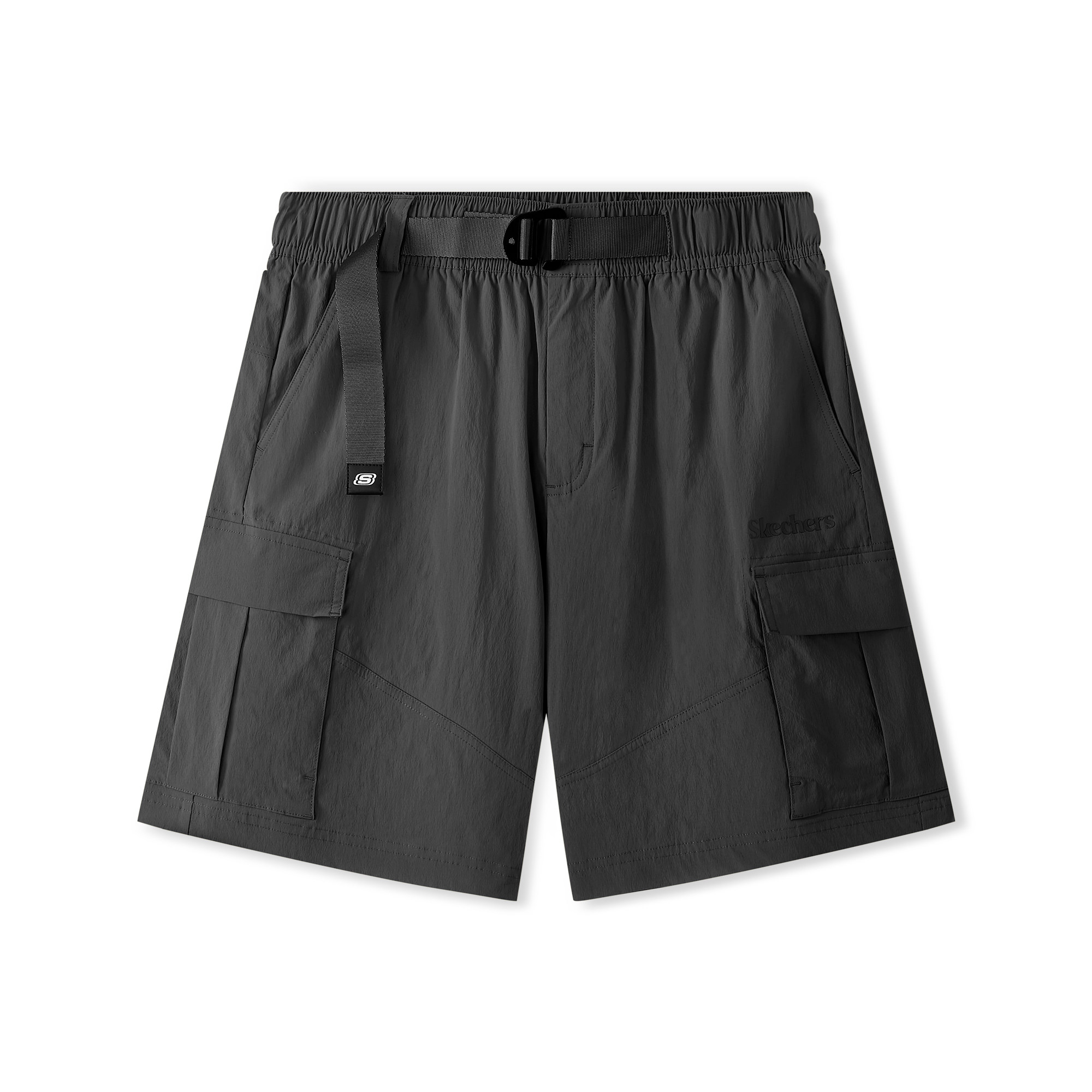 斯凯奇2026年男宽松短裤新款梭织面料舒适透气休闲运动裤