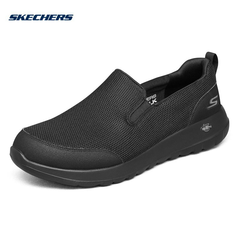 Skechers斯凯奇男鞋一脚蹬健步鞋网面透气轻便运动鞋软底休闲鞋