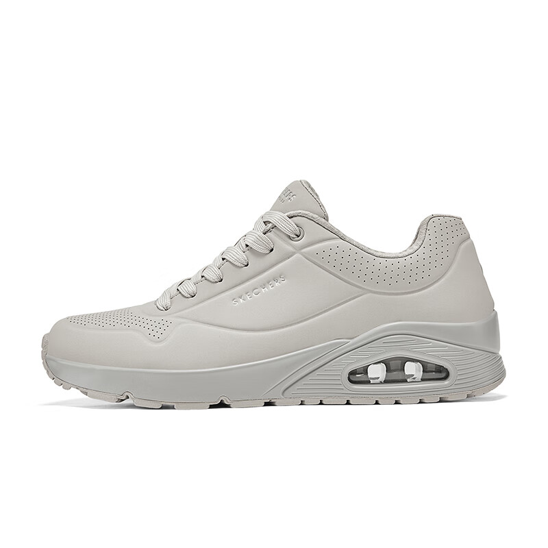 Skechers斯凯奇新款男子简约纯色休闲鞋子复古透气运动跑鞋52458