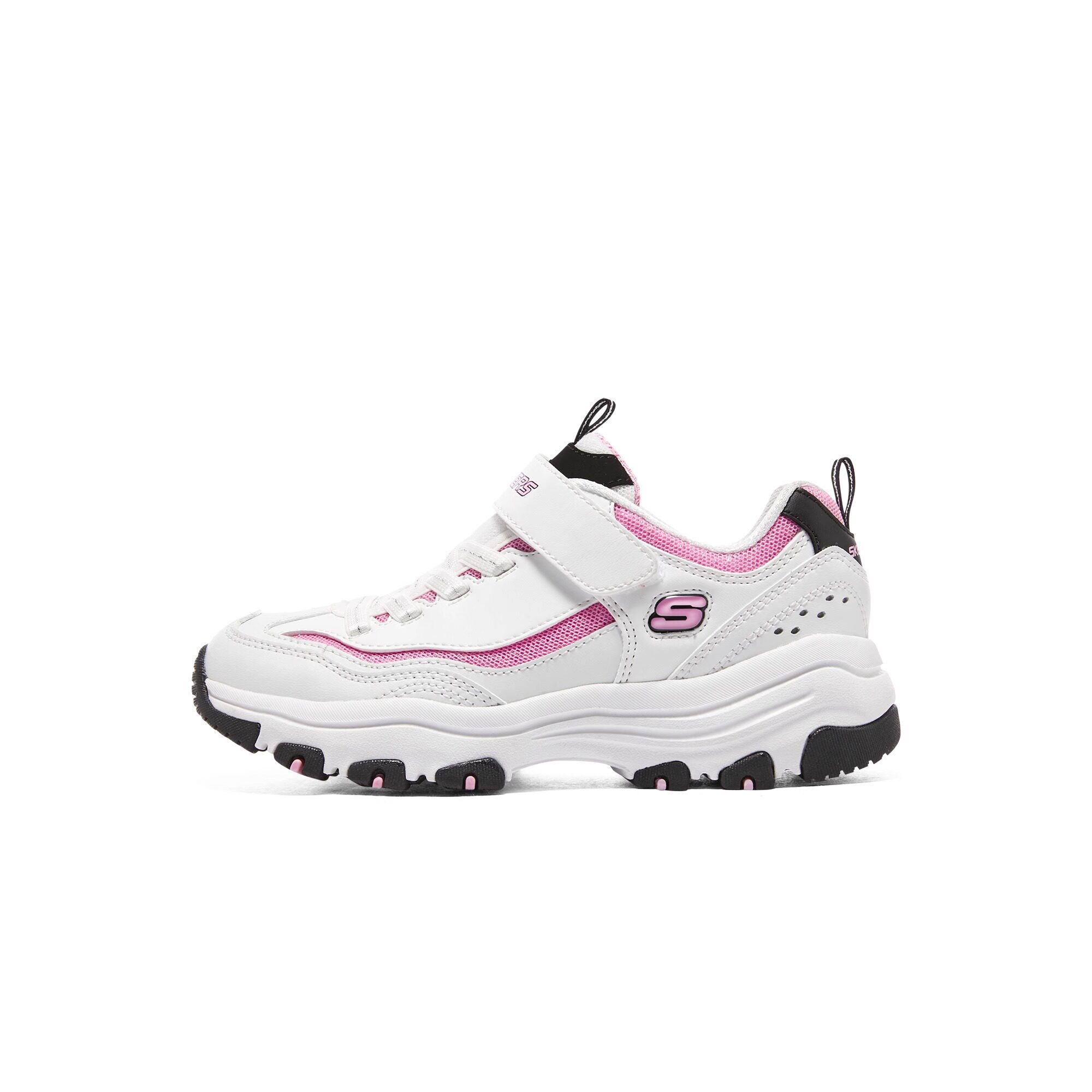 Skechers斯凯奇春夏季童鞋新款女童魔术贴熊猫老爹鞋时尚运动鞋