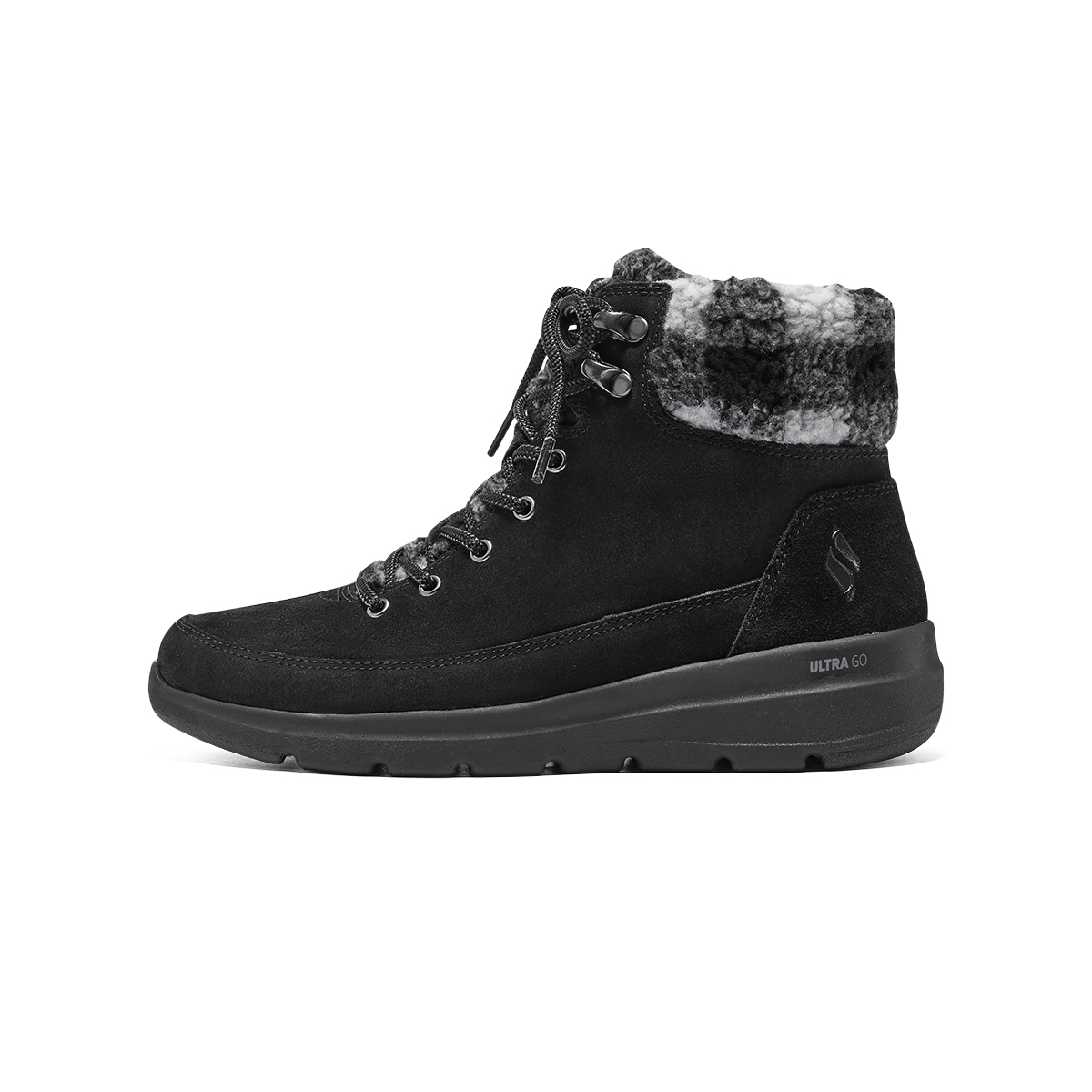 反皮毛材质鞋面，柔软舒适