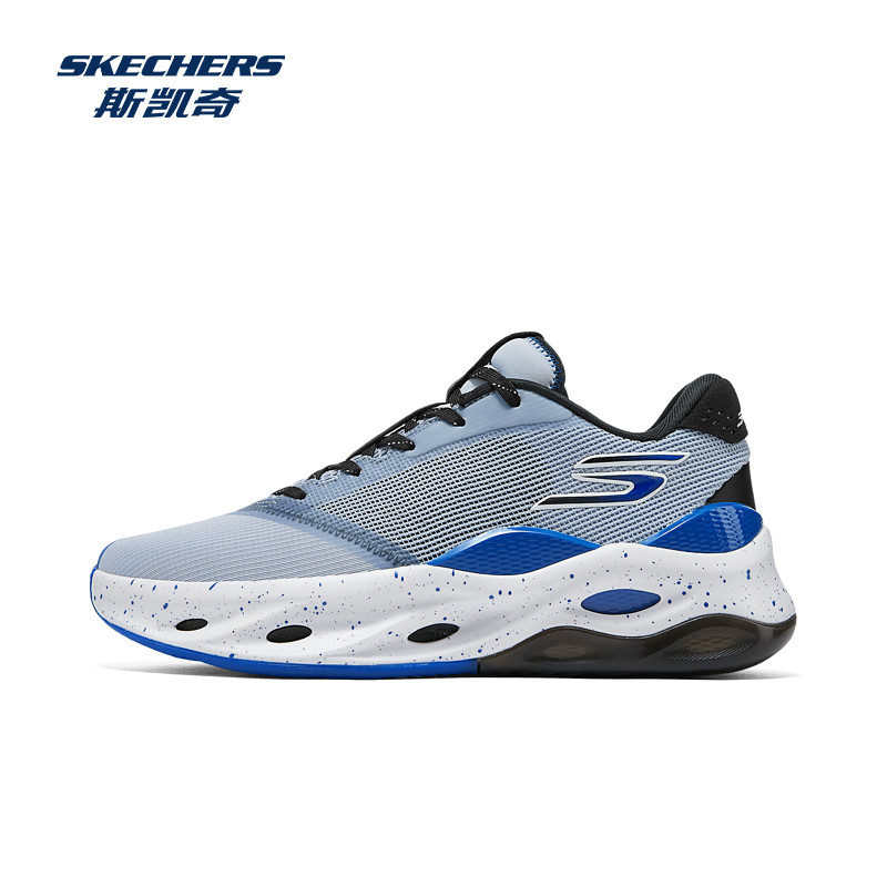 Skechers斯凯奇男子运动专业篮球鞋护腕减震回弹潮酷舒适鞋子