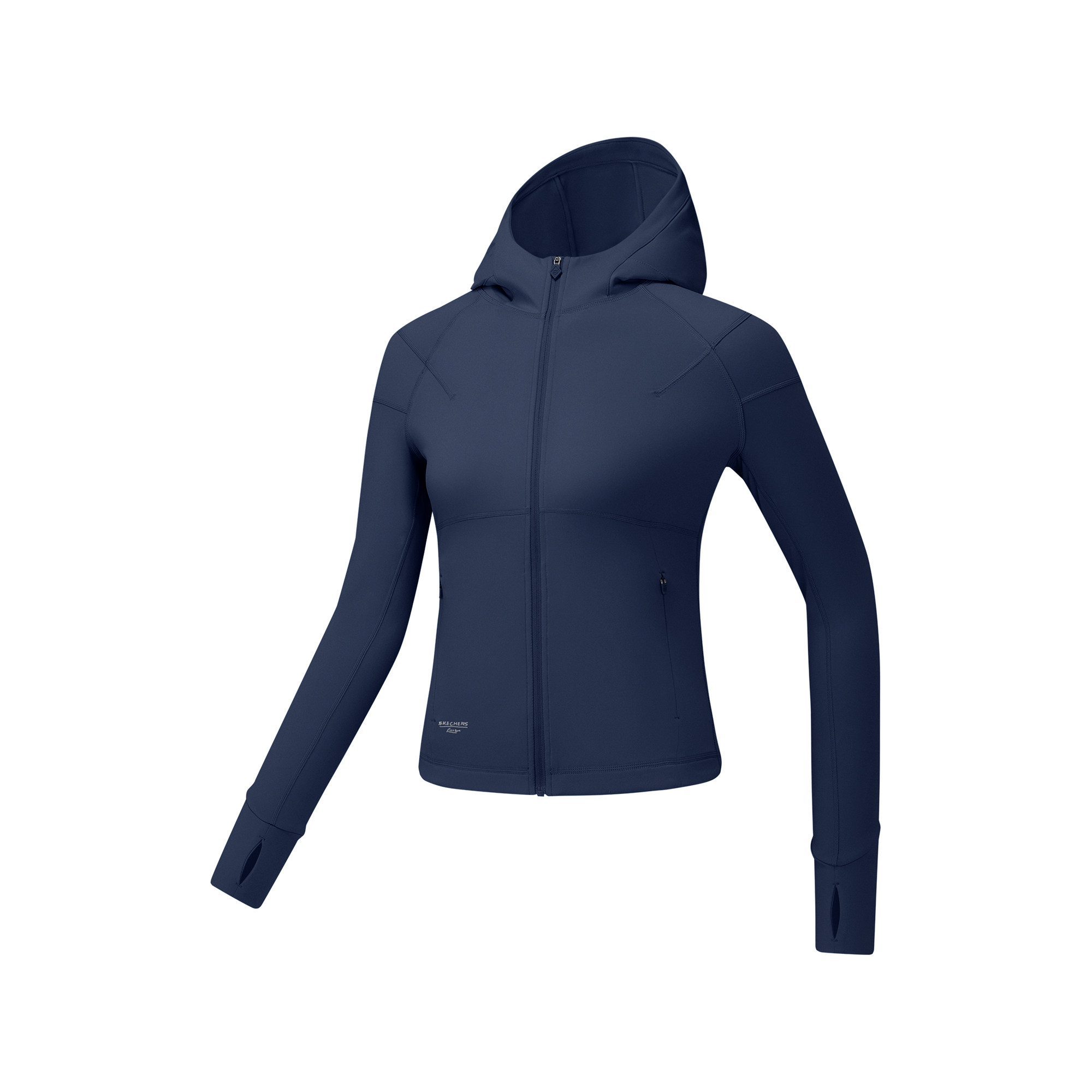 斯凯奇2026新品女士针织连帽外套抗菌舒弹修身拉链帽衫太空蓝,运动服/休闲服装,运动茄克/外套,淘宝优惠券,粉丝福利购,淘宝优惠卷