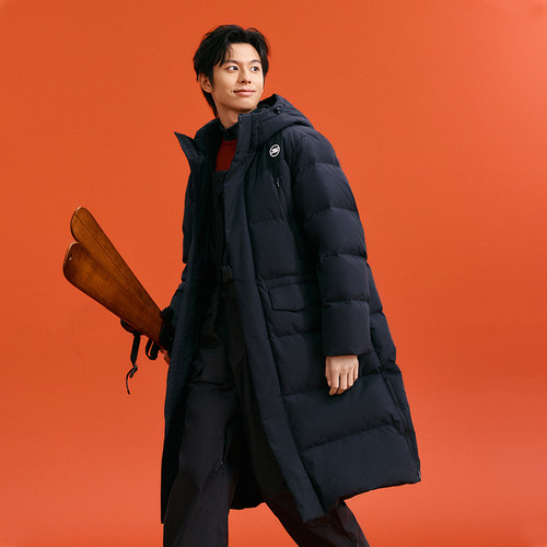 防泼水斯凯奇抗菌连帽羽绒服