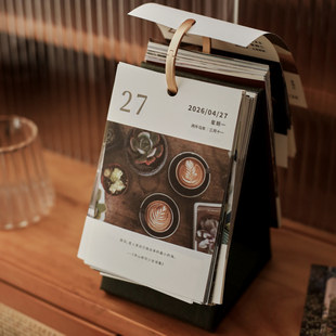 盐岛时光 ins文艺摄影风365桌面摆件台历礼物 2026年光影序曲日历
