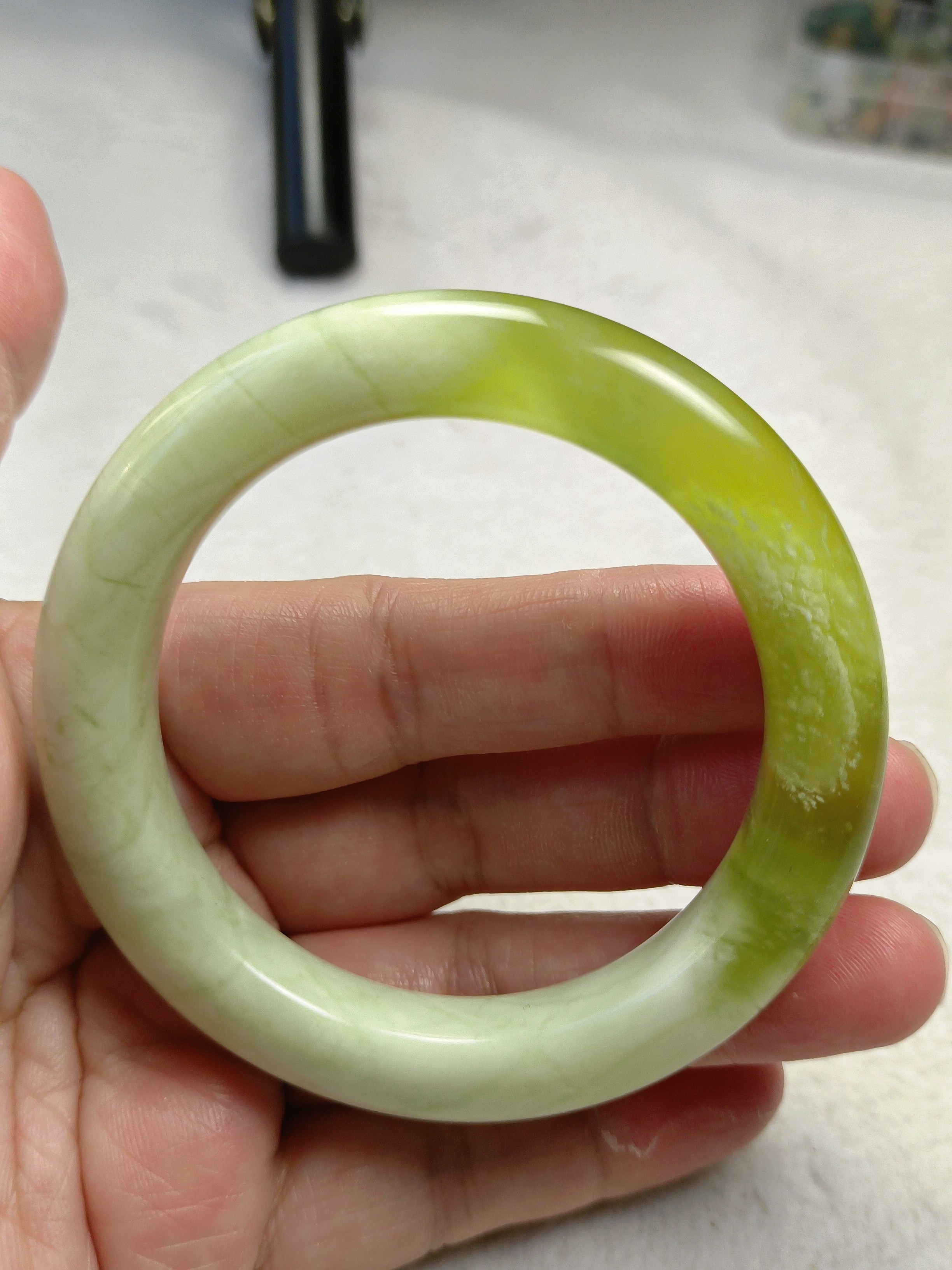 岫玉手镯正圈53口三家子甲翠手镯天然玉石一物一图保真包邮,饰品/流行首饰/时尚饰品新,项坠/吊坠,淘宝优惠券,粉丝福利购,淘宝优惠卷