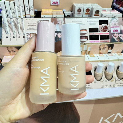 遮瑕小方瓶不脱妆泰国粉底液KMA