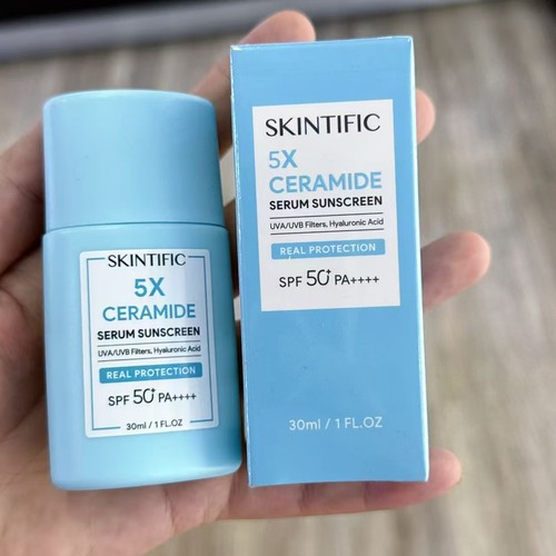泰国正品SKINTIFIC 5x CERAMIDE SPF50+高保湿防晒霜洁肤水润唇膏