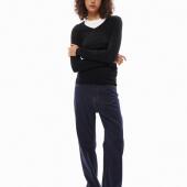 款 百搭 宽松休闲中腰深色牛仔色Coco牛仔裤 四季 DoOr 重磅神裤