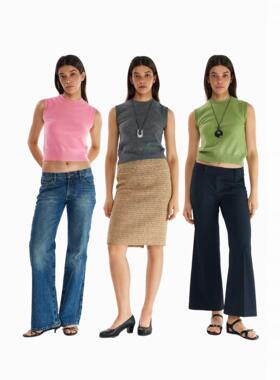 A DoOr 3色羊毛背心内搭针织衫薄款Kate圆领复古修身外穿叠穿