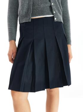 A DoOr 经典百褶半身裙Pearl垂坠学院复古中腰质感
