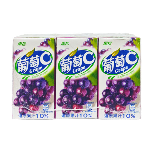 台湾原装进口黑松葡萄C300ml