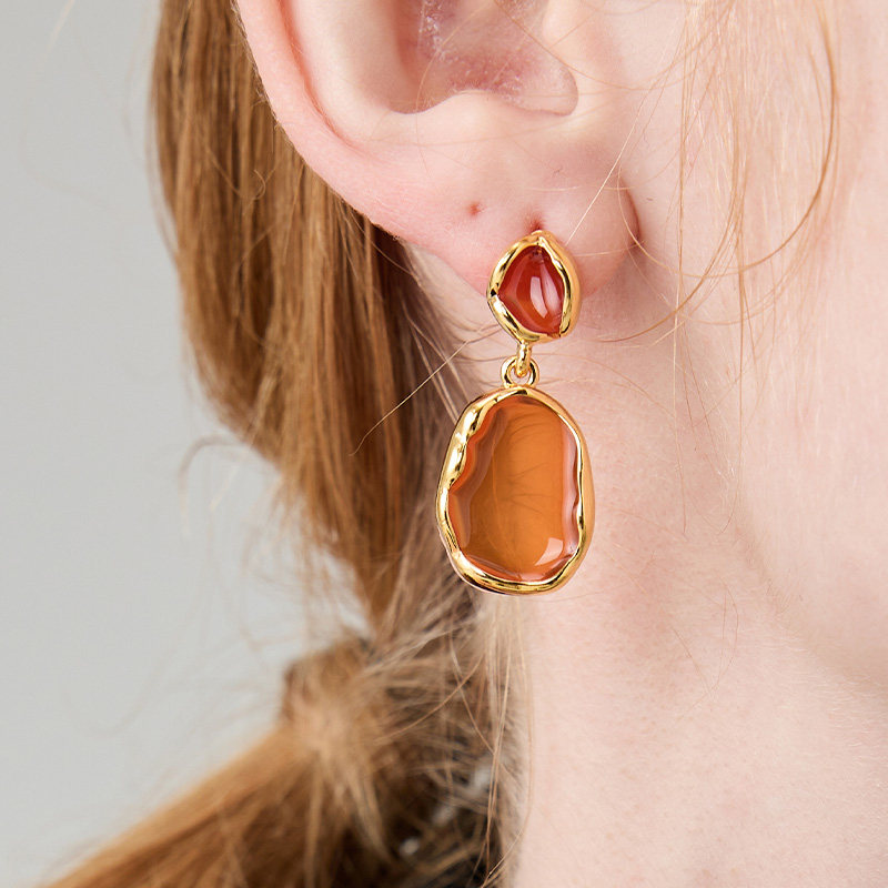 LARAINE YIN小众设计法式复古异形几何百搭耳环独特原创耳饰,饰品/流行首饰/时尚饰品新,耳环,淘宝优惠券,粉丝福利购,淘宝优惠卷