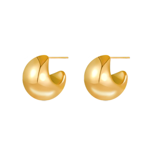 金色宋慧乔同款耳环小众设计高级感耳钉镀18k金耳饰ins2026年爆款