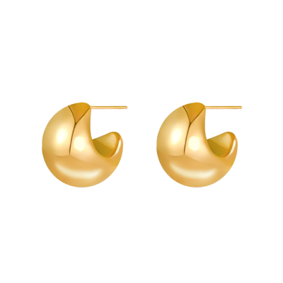 金色宋慧乔同款耳环小众设计高级感耳钉镀18k金耳饰ins2026年爆款