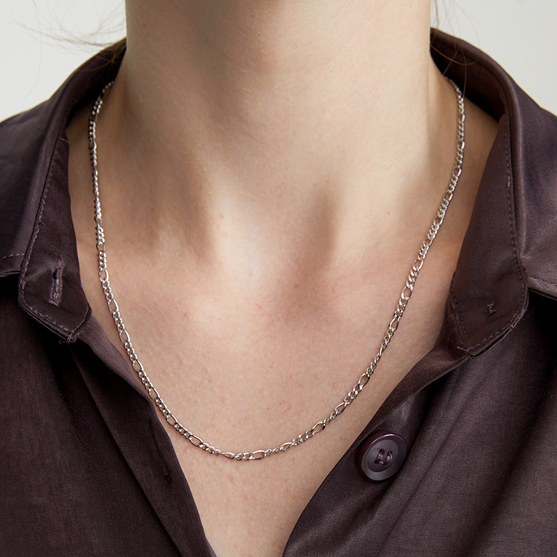 LARAINE YIN纯银925项链ins冷淡风素链女潮小众感个性锁骨链链条