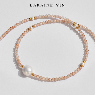 LARAINE YIN高级感异形淡水珍珠项链小众百搭轻奢造型配饰