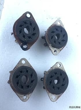 20821西电胆机拆下的8脚管座4支；40年代产的；6SN7议价商品