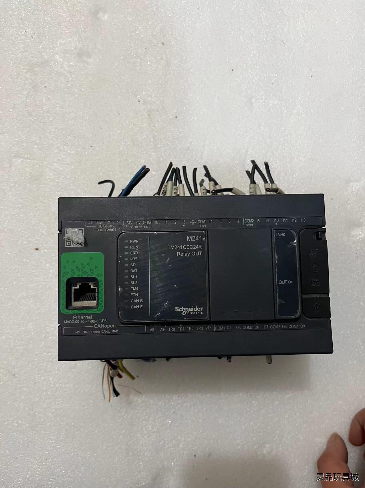 TM241CEC24R二手拆机施耐德PLC实物图拍摄无破损，议价商品