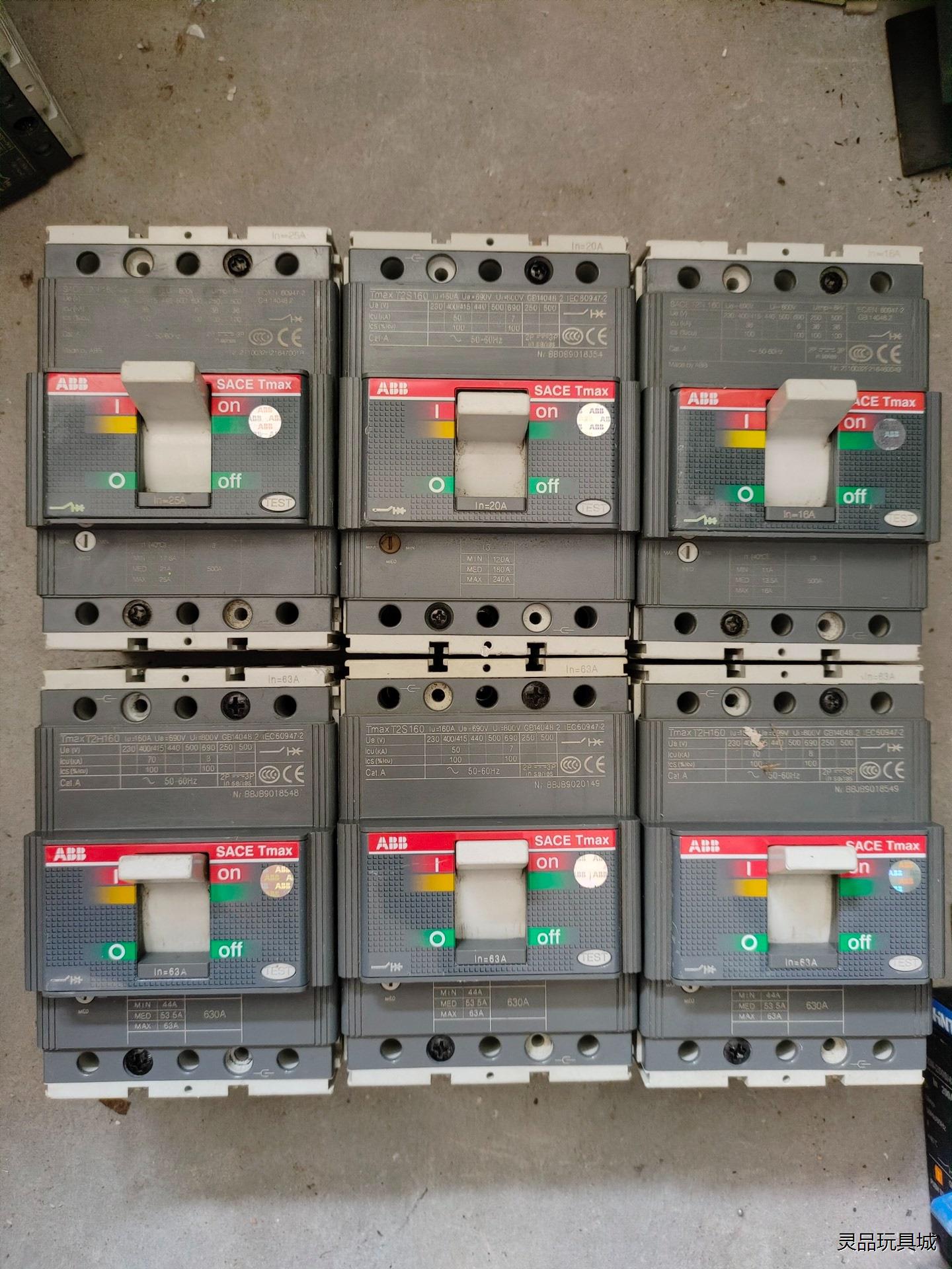 二手拆机ABB 3P塑壳断路器SACE T2S160议价商品