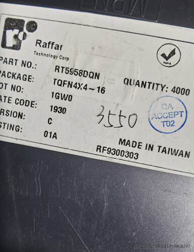 RT5958DQN 芯片 LED显示屏芯片议价商品