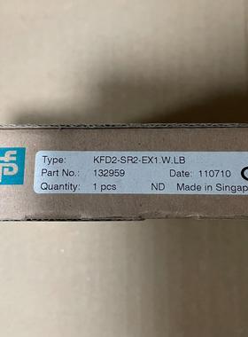 132959 全新倍加福安全栅 KFD2-SR2-Ex1.W议价商品
