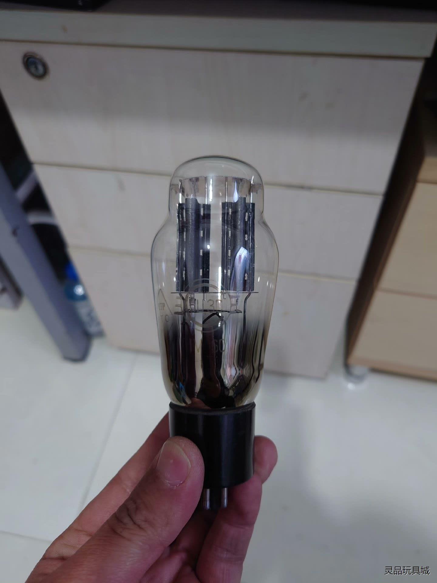 苏联黑屏5u3c电子管，赋碳屏，弹簧吊钩灯丝，OTK，60年议价商品