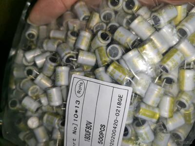 80v180uf，体积10*13mm，每包500个40元包邮议价商品