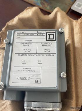 SQUARE_D压力开关9012 GAW4-S207 全新原议价商品